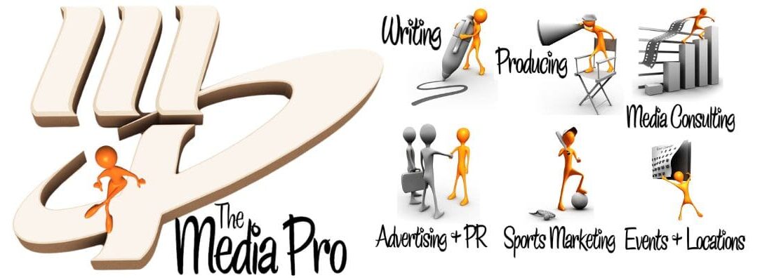 Media Pro logo with various media services.